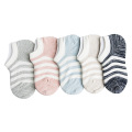 Femmes rayées chaussettes à basse coupe coton respirant antidérapant chaussettes filles chaussettes sèches rapides